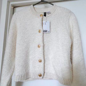 H&M Textured-knit Cardigan